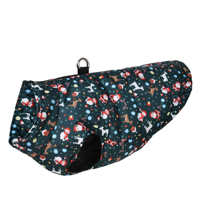 Winter Dog Clothes for Small Medium Dogs Waterproof Warm Leopard Christmas Puppy Jacket Coat Chihuahua French Bulldog Outfits