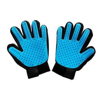 Pet Dog Cat Grooming Glove Deshedding Brush Fur Remover Mitt Left Right Hand