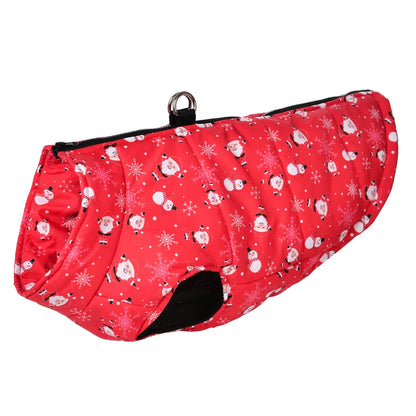 Winter Dog Clothes for Small Medium Dogs Waterproof Warm Leopard Christmas Puppy Jacket Coat Chihuahua French Bulldog Outfits