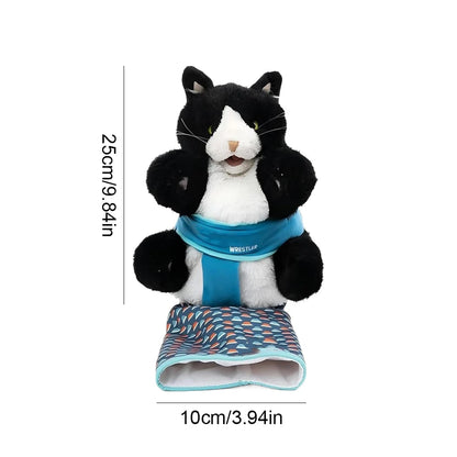 1/2PCS Cat Puppet Wrestler Wrestling Glove with Sturdy Padding Interactive Cat Toy Plush Cat Wrestle Toy Animal Hand Glove Toys