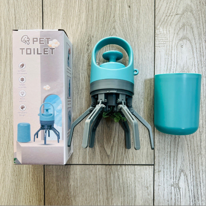 New dog potty picker pet trash bag Outdoor portable six-prong pooper picker