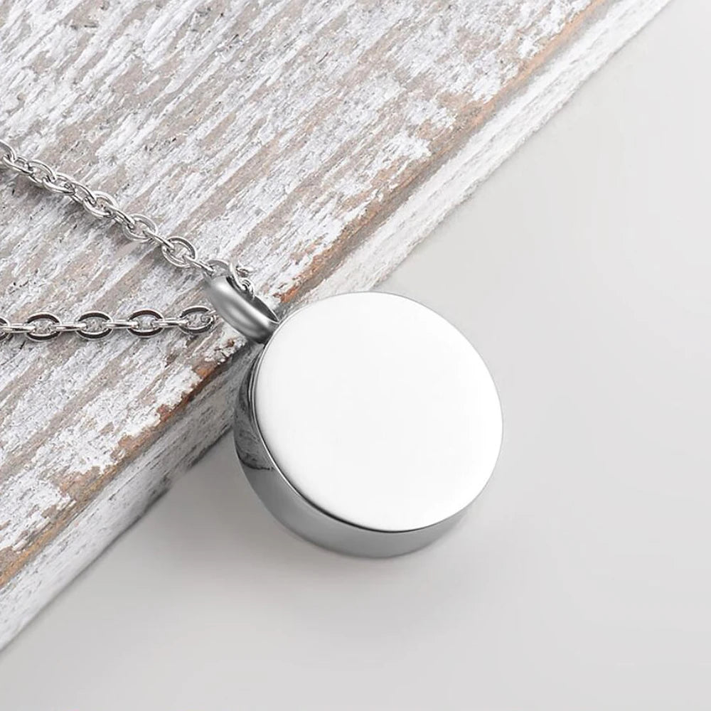 Custom Pet Paw Print Heart Animal Paw Stainless Steel Urn Necklace Memorial Ashes Keepsake Pendant Jewelry