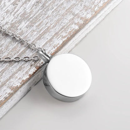 Custom Pet Paw Print Heart Animal Paw Stainless Steel Urn Necklace Memorial Ashes Keepsake Pendant Jewelry