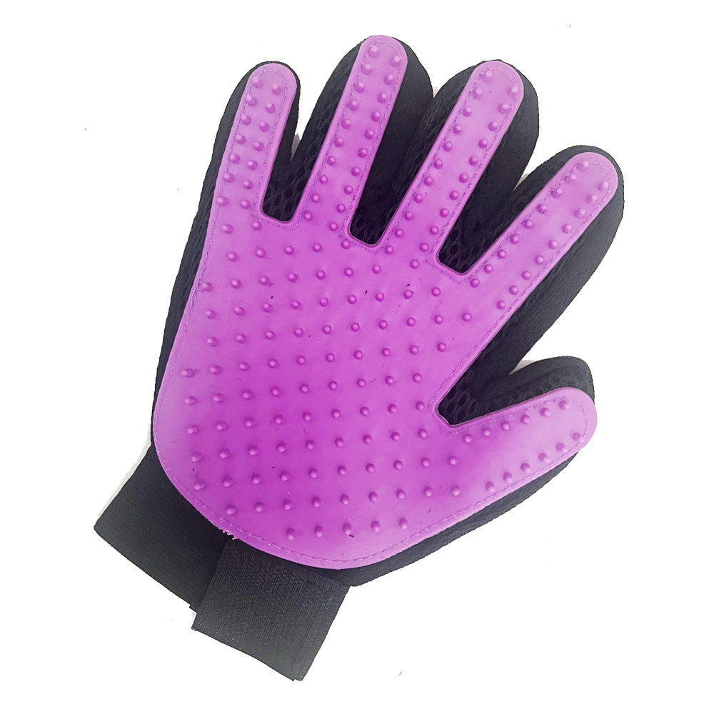 Pet Dog Cat Grooming Glove Deshedding Brush Fur Remover Mitt Left Right Hand