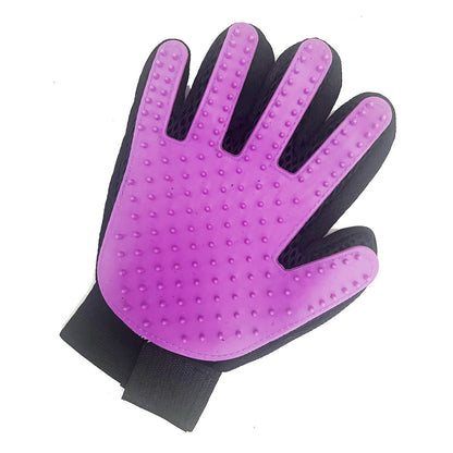 Pet Dog Cat Grooming Glove Deshedding Brush Fur Remover Mitt Left Right Hand