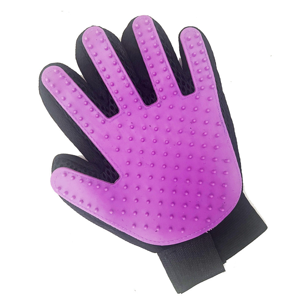 Pet Dog Cat Grooming Glove Deshedding Brush Fur Remover Mitt Left Right Hand
